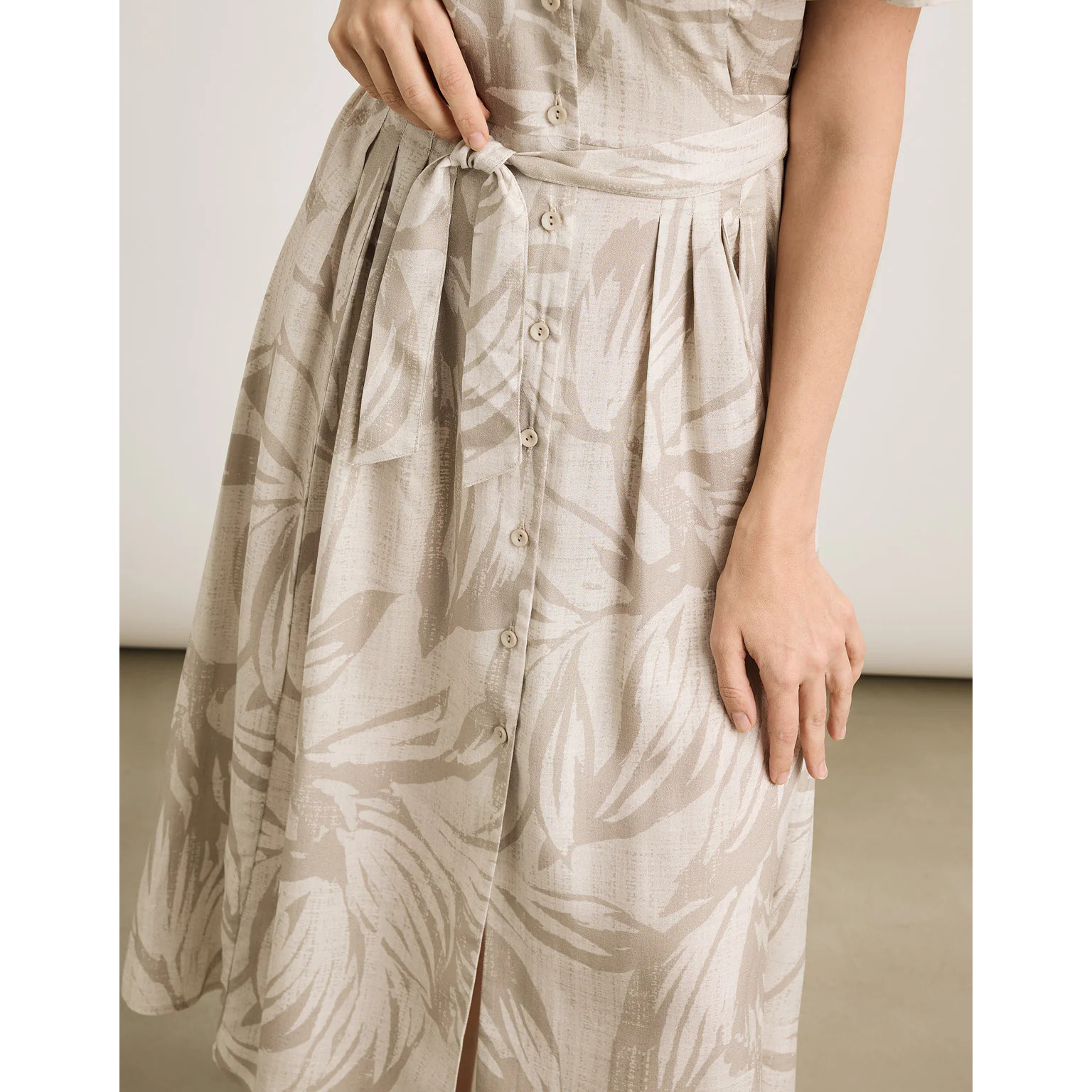 Vestido Midi Beige - Lofta