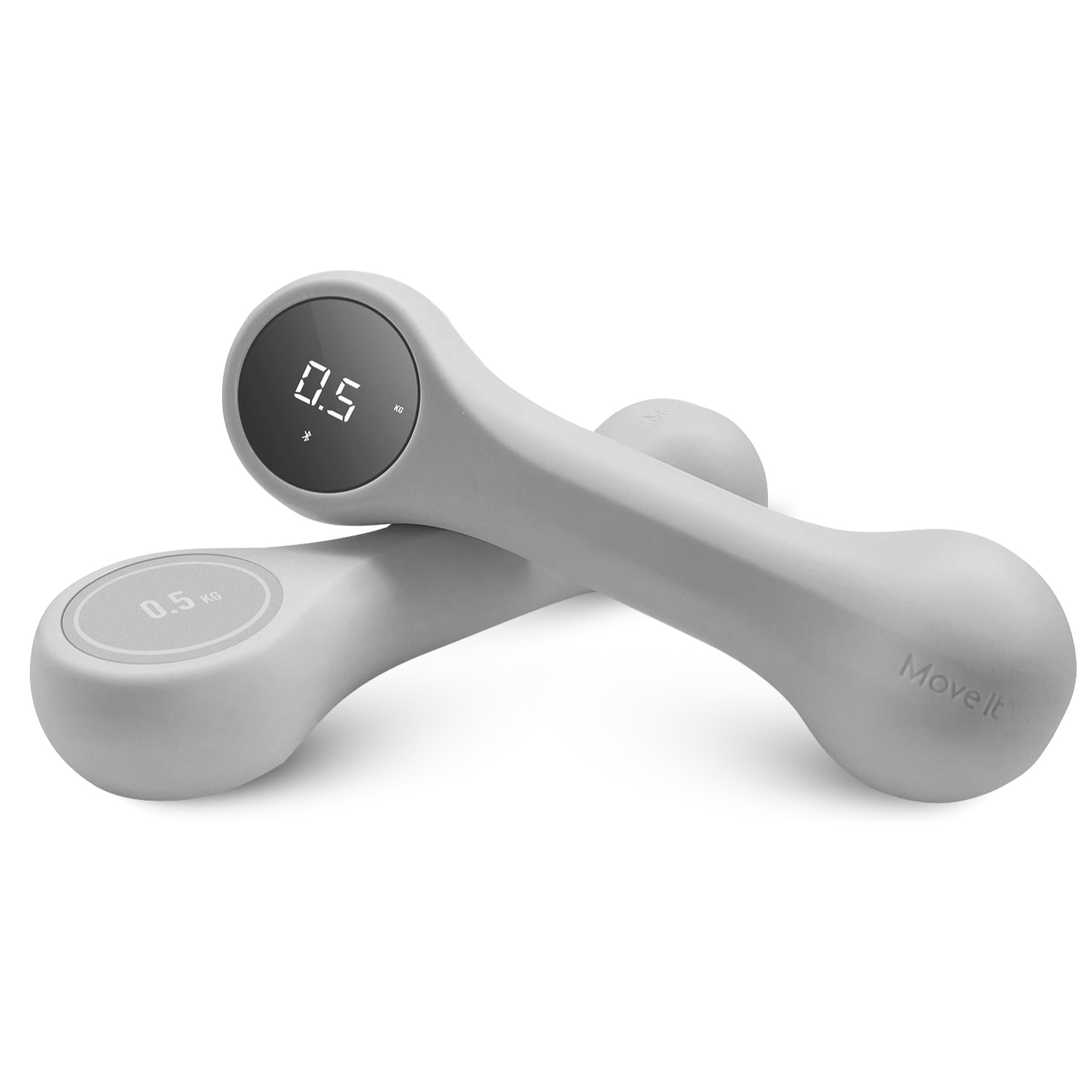Mancuernas inteligentes de 0,5Kg, con aplicación de registro. Herramienta de fitness inteligente.