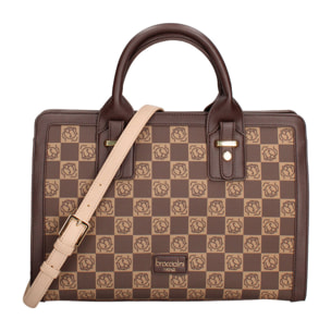 Borsa a bauletto  da donna Textile Polyurethane 36x26x18 cm