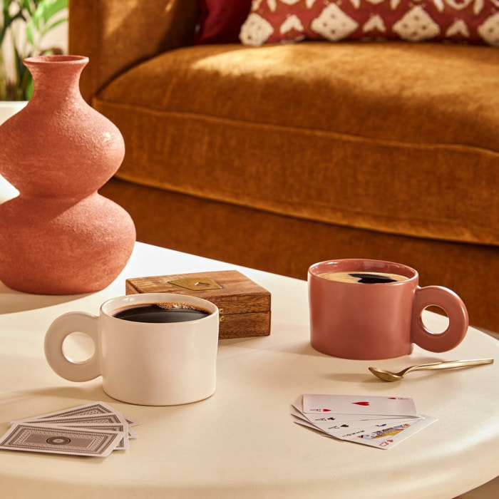 Vase Totem Ezia H23,5cm marron