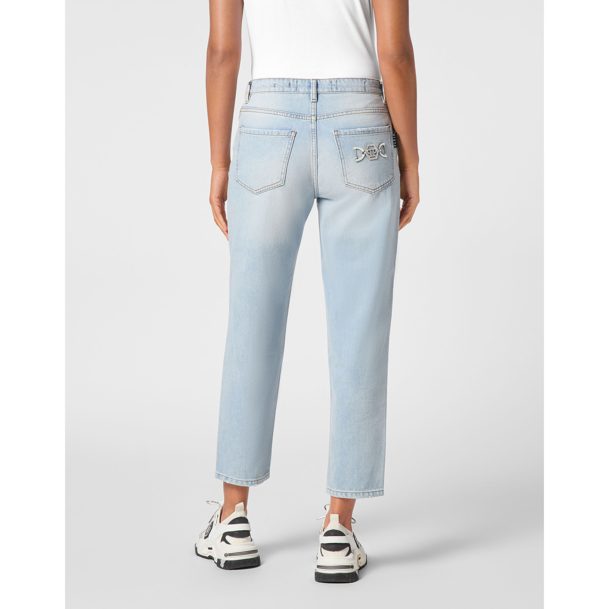 PHILIPP PLEIN Vaqueros Mom Fit HEXAGON
