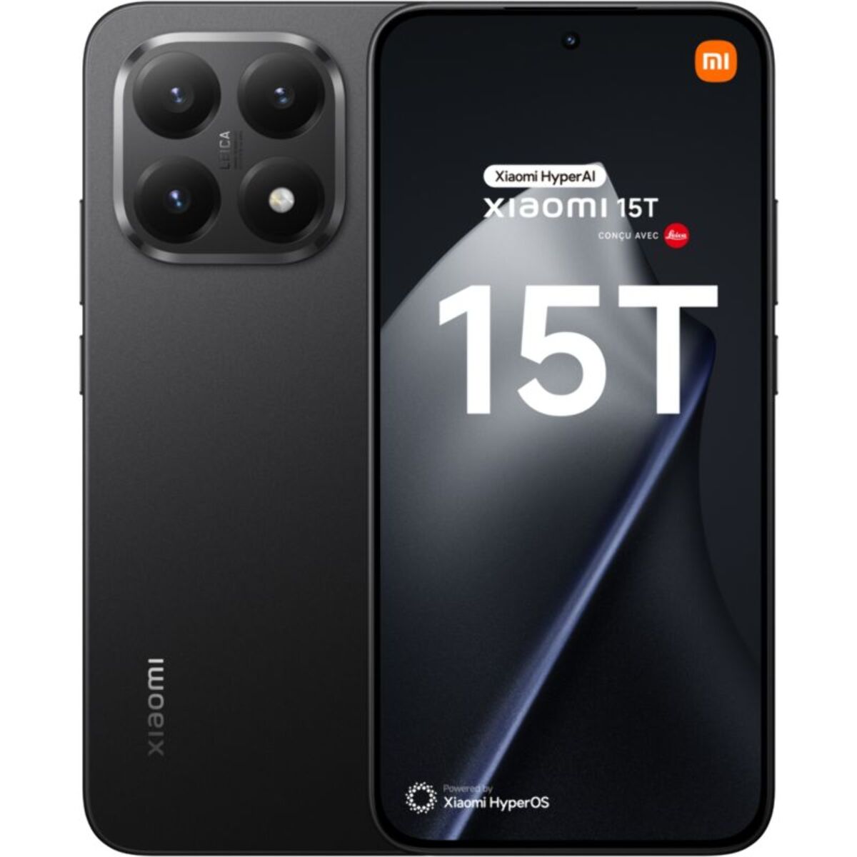 Smartphone XIAOMI 15T concu avec Leica 256Go Noir