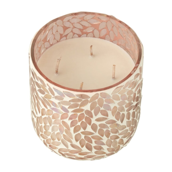 J-Line bougie parfumée Tender Rose - verre - rose - medium - 70H