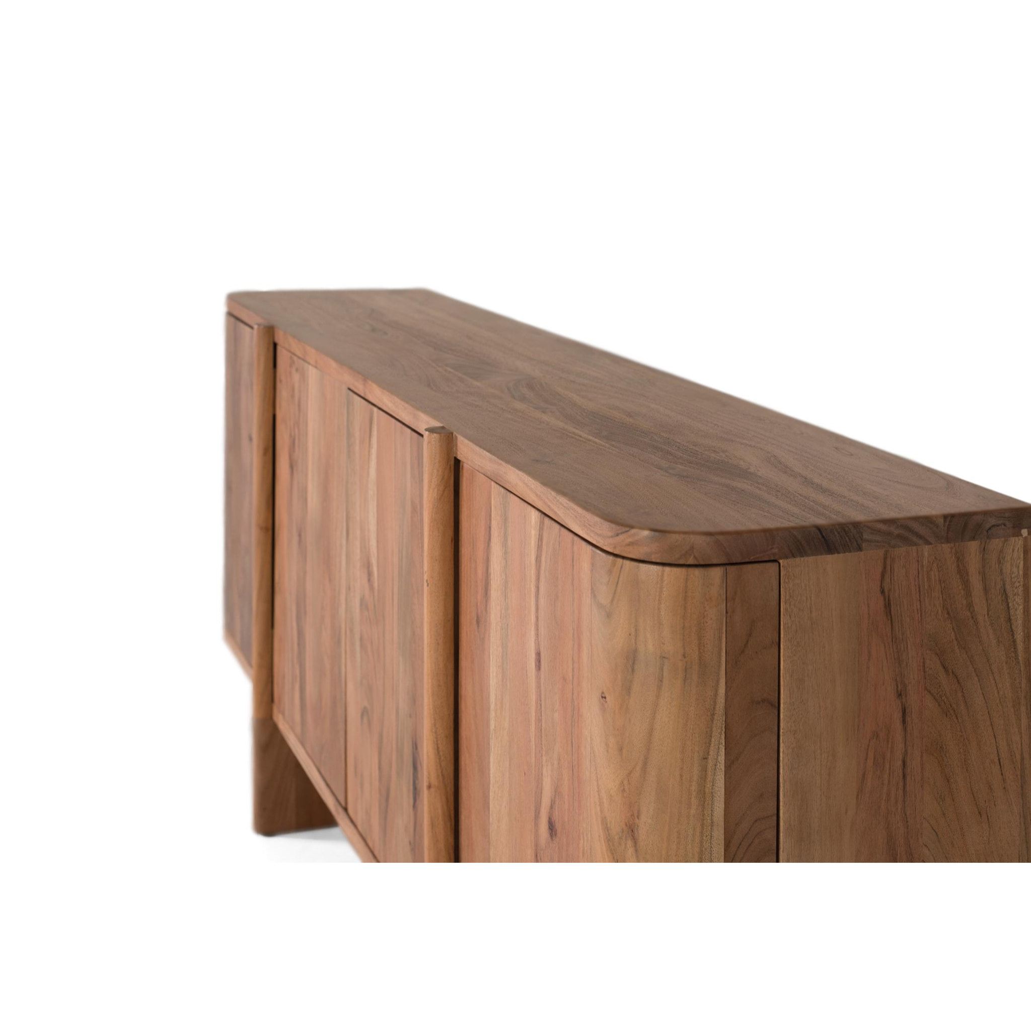 Aparador de Madera de Acacia Estilo Rústico Moderno