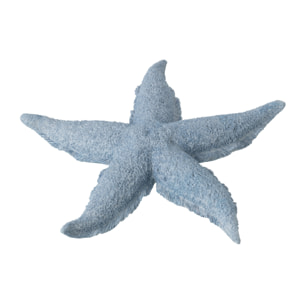 J-Line Étoile de Mer décorative - polyrésine - bleu clair - large