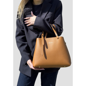Borsa a Mano Elegante da Donna in Pelle Martellata con Tracolla