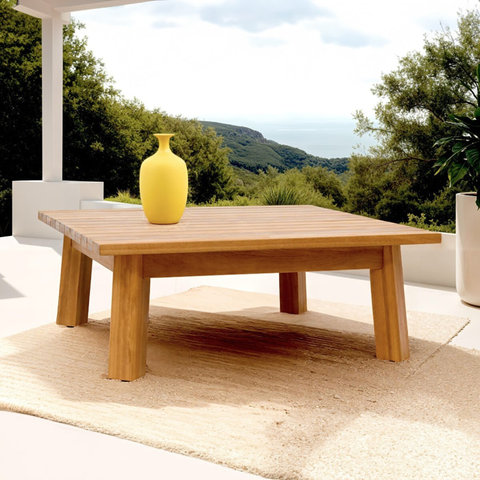 Table basse de jardin carrée en bois FSC - PALAU