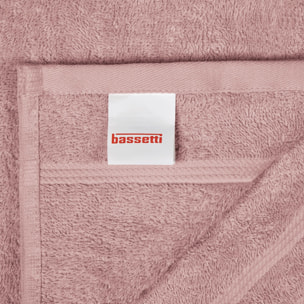 BASSETTI Morbido Asciugamano Asciugamani 480 gr 100% Cotone Set da 5 pz Collezione MONIQUE - ROSA P4