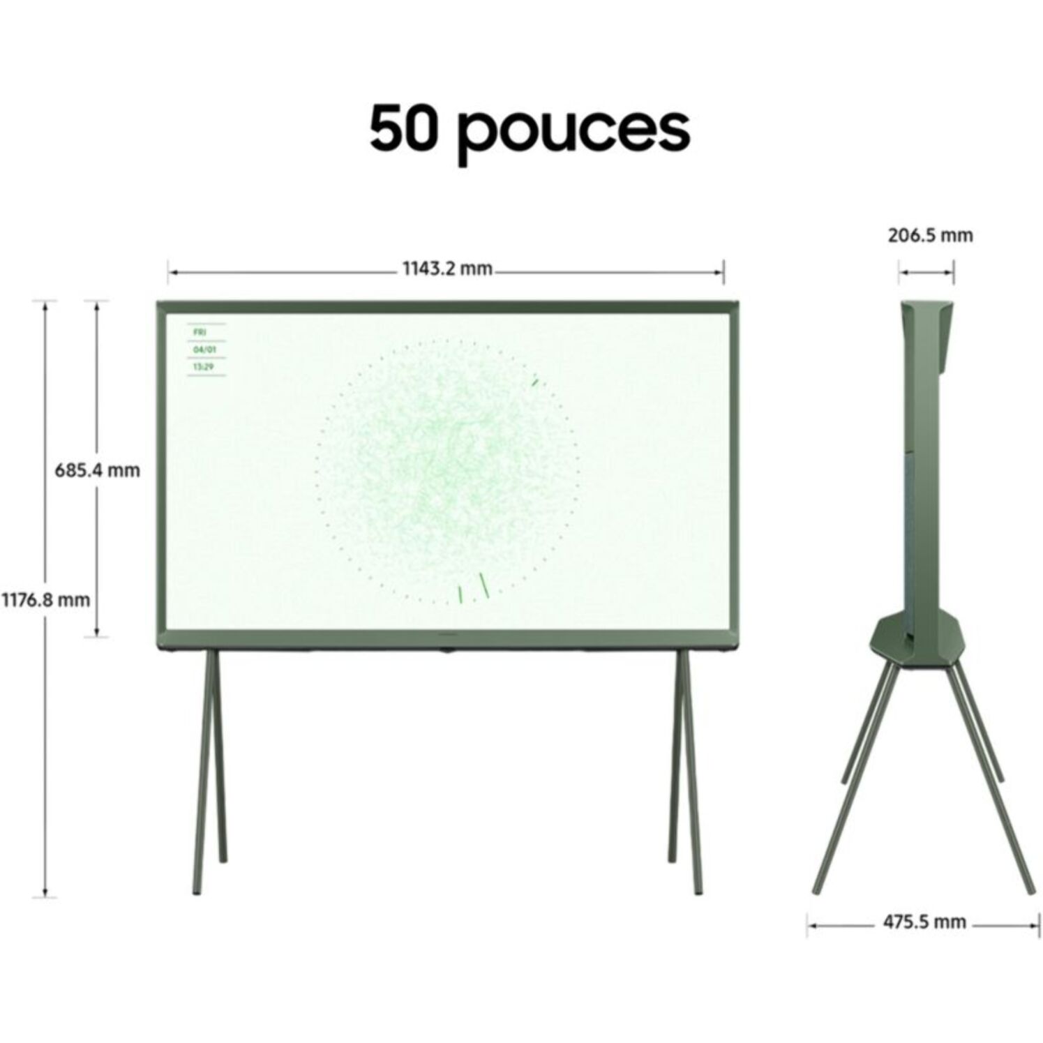 TV QLED SAMSUNG The Serif TQ50LS01D Vert 2024