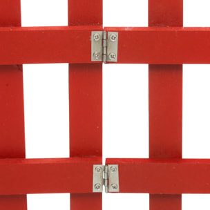Clôture bois rouge 90x20cm
