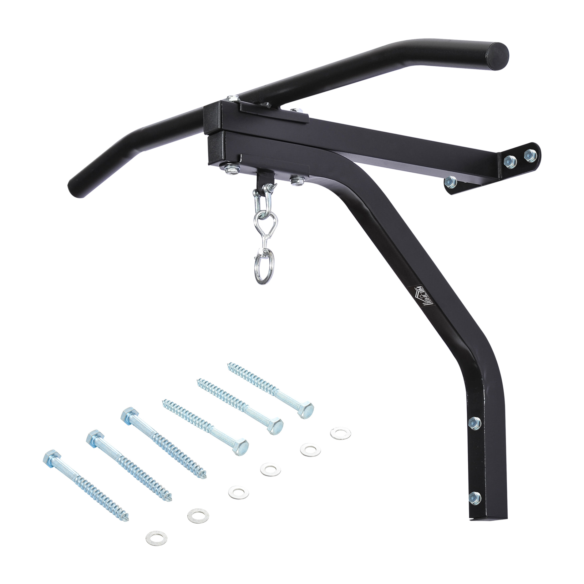 2 en 1 Barra de Dominadas para Pared Acero Soporte de Saco de Boxeo 93x47x51 cm