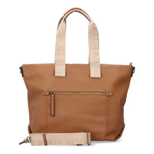 Bolso de hombro para Mujer, diseño moderno, Compartimento Principal con Cremallera, Bolsillo Frontal y Trasero con Cremallera.