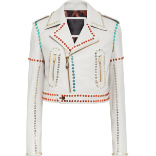 PHILIPP PLEIN Leather Biker