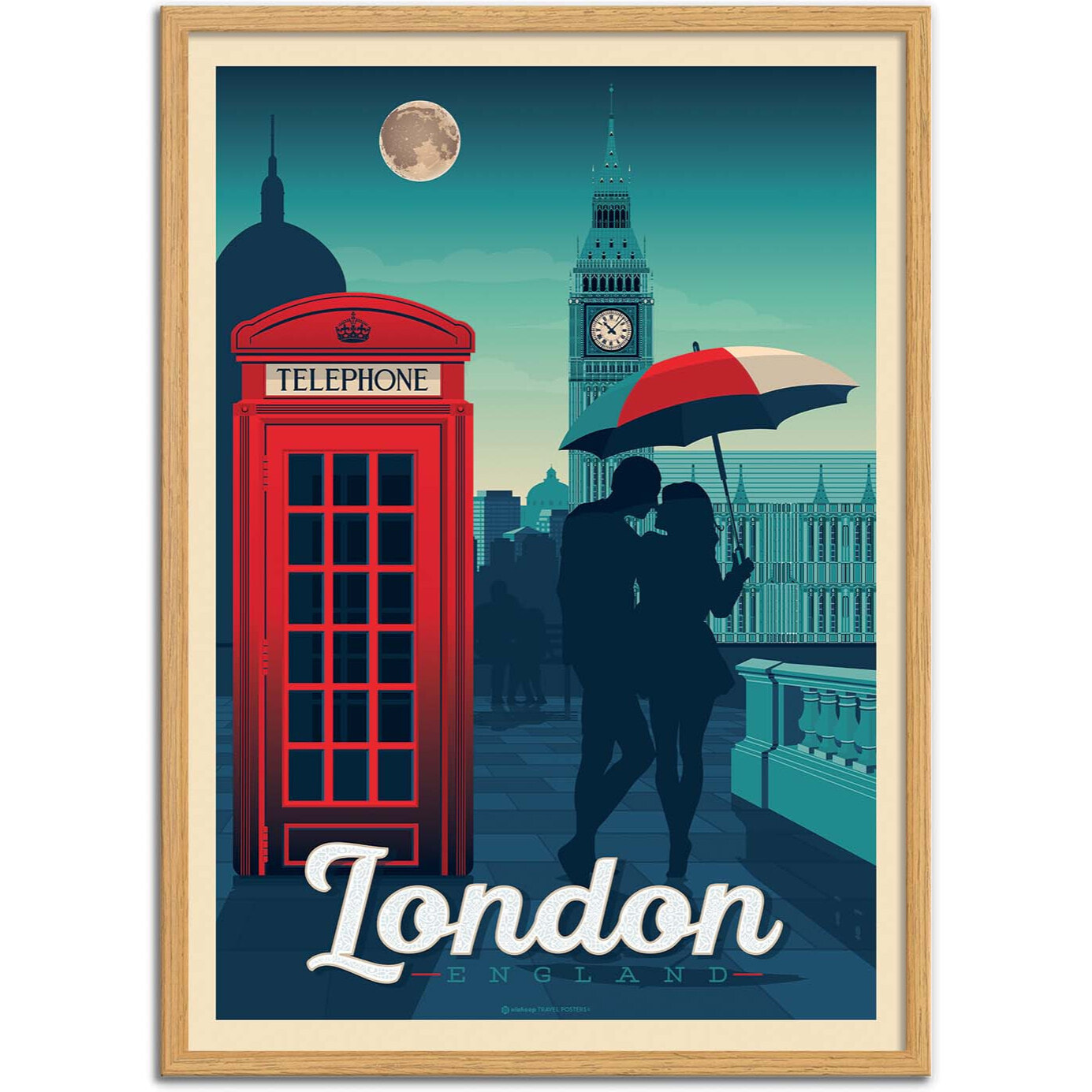 Affiche - London - Olahoop Travel Posters
