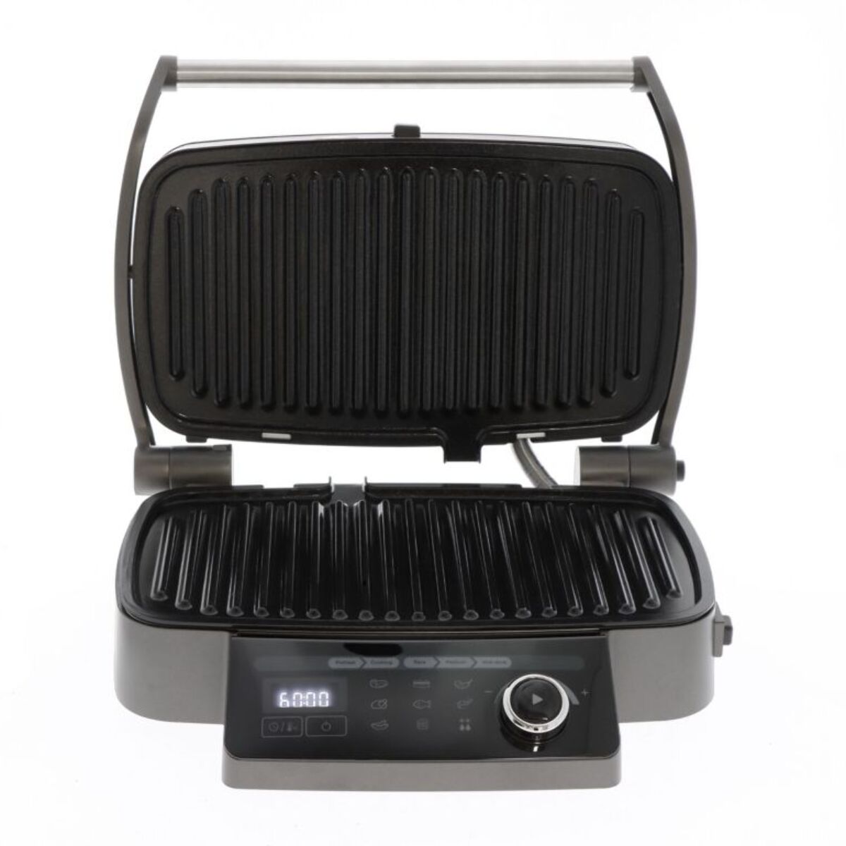 Grille-viande MIOGO MMG1 noir plaques amovibles, 36x20 cm