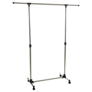 Portant à vêtements simple inox "Venus"