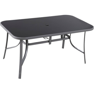Table de jardin "Cordoba" - 6 places - Argenté