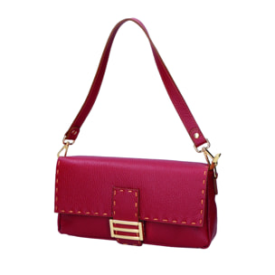 Borsa a spalla da donna - Modello Wally - Vera pelle - 29.0 x 13.0 x 9.0 cm