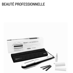 Steampod 4 - Pack Lisseur-Boucleur Professionnel à la Technologie Vapeur Brevetée & soin 3-en-1 50 ml