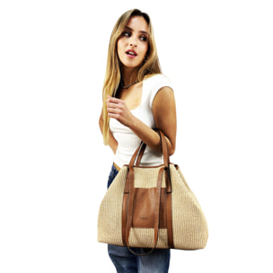 Bolso de Hombro Cheval Firenze Formentera A/S Gris Pardo