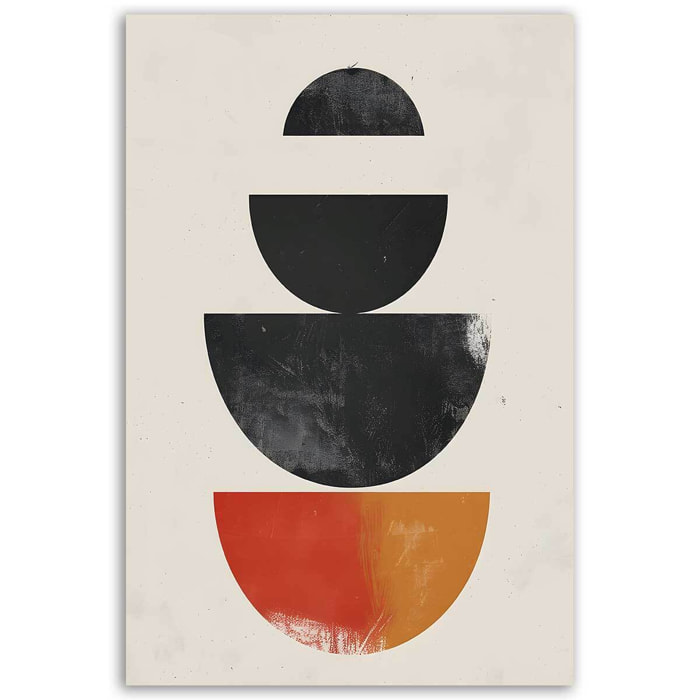 Tableau empilement minimaliste Toile imprimée