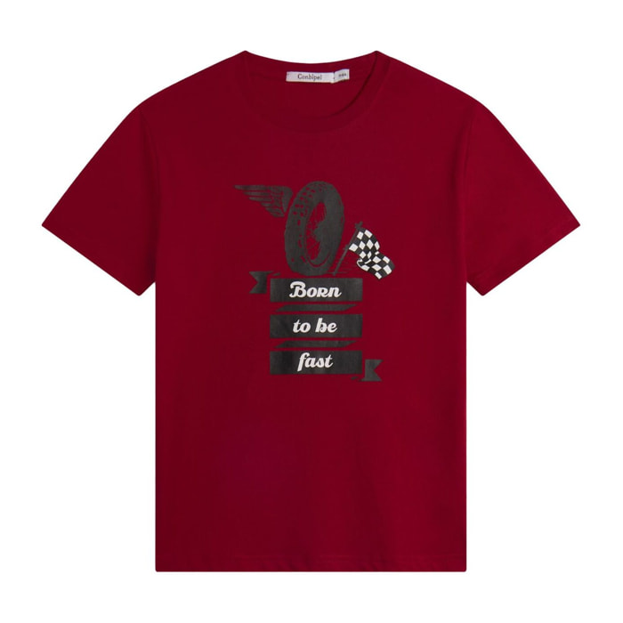 T-SHIRT ROSSO CONBIPEL