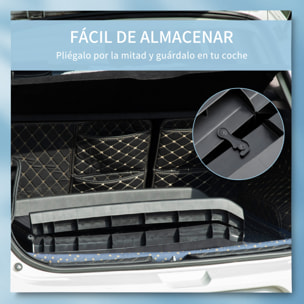 Rampa Plegable para Perros con Alfombra Antideslizante para Coche 155x39x14 cm