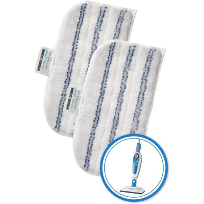 Lingettes et serpillères BLACK ET DECKER Lavage microfibre FSMP20 rectangulaire nettoyeur Steam Mop