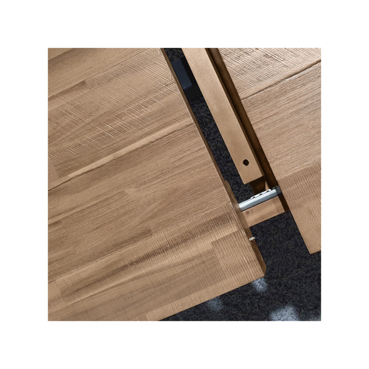 Table de repas extensible en bois et métal L180/220cm - POSITANO
