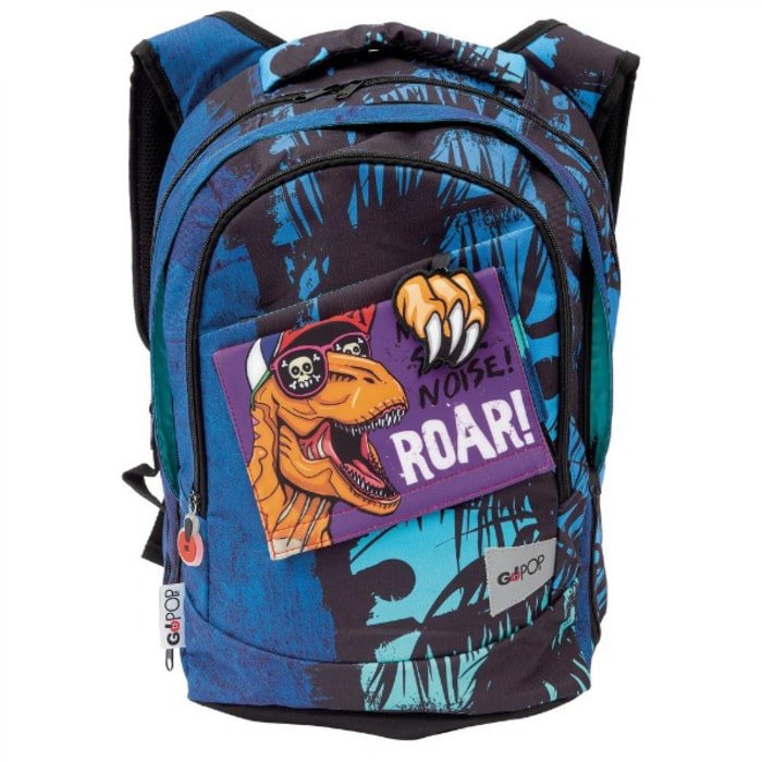 GOPOP Zaino Scuola estensibile Round T-rex Auguri Preziosi Lui Auguri Preziosi Multicolor