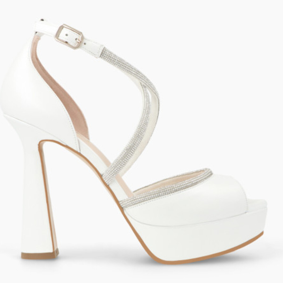 SANDALIAS DE NOVIA BLANCAS TECHI