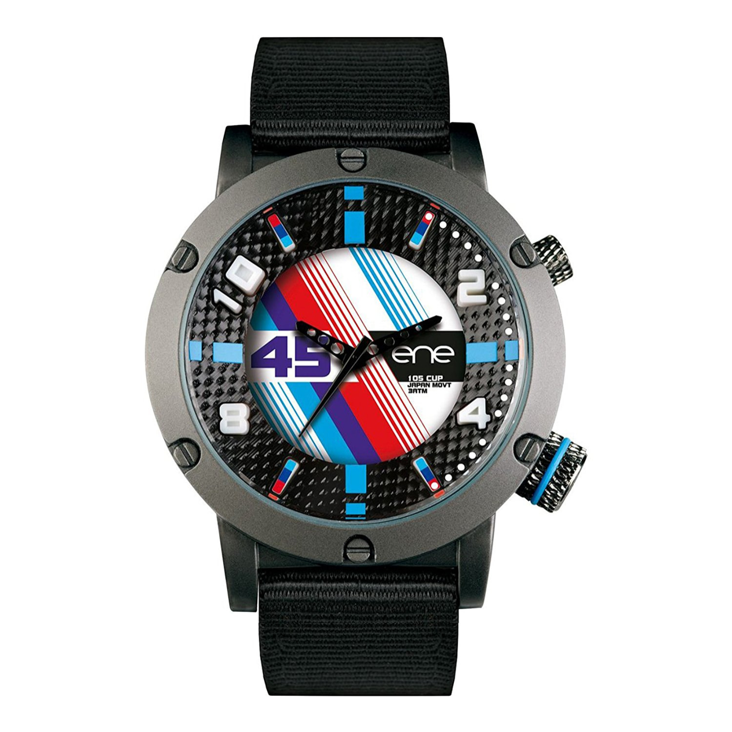 Reloj Ene 650000115 Hombre Analogico Cuarzo con Correa de Nylon