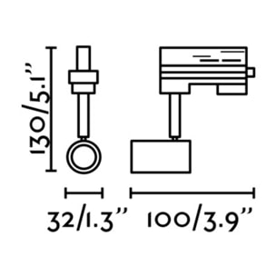 PLOT Proiettore bianco con guida