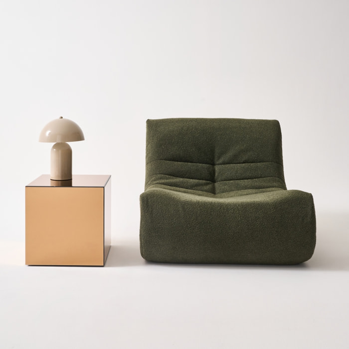 Table cubique miroir, bout de canapé, table d'appoint cube miroir 40cm MIRAGE