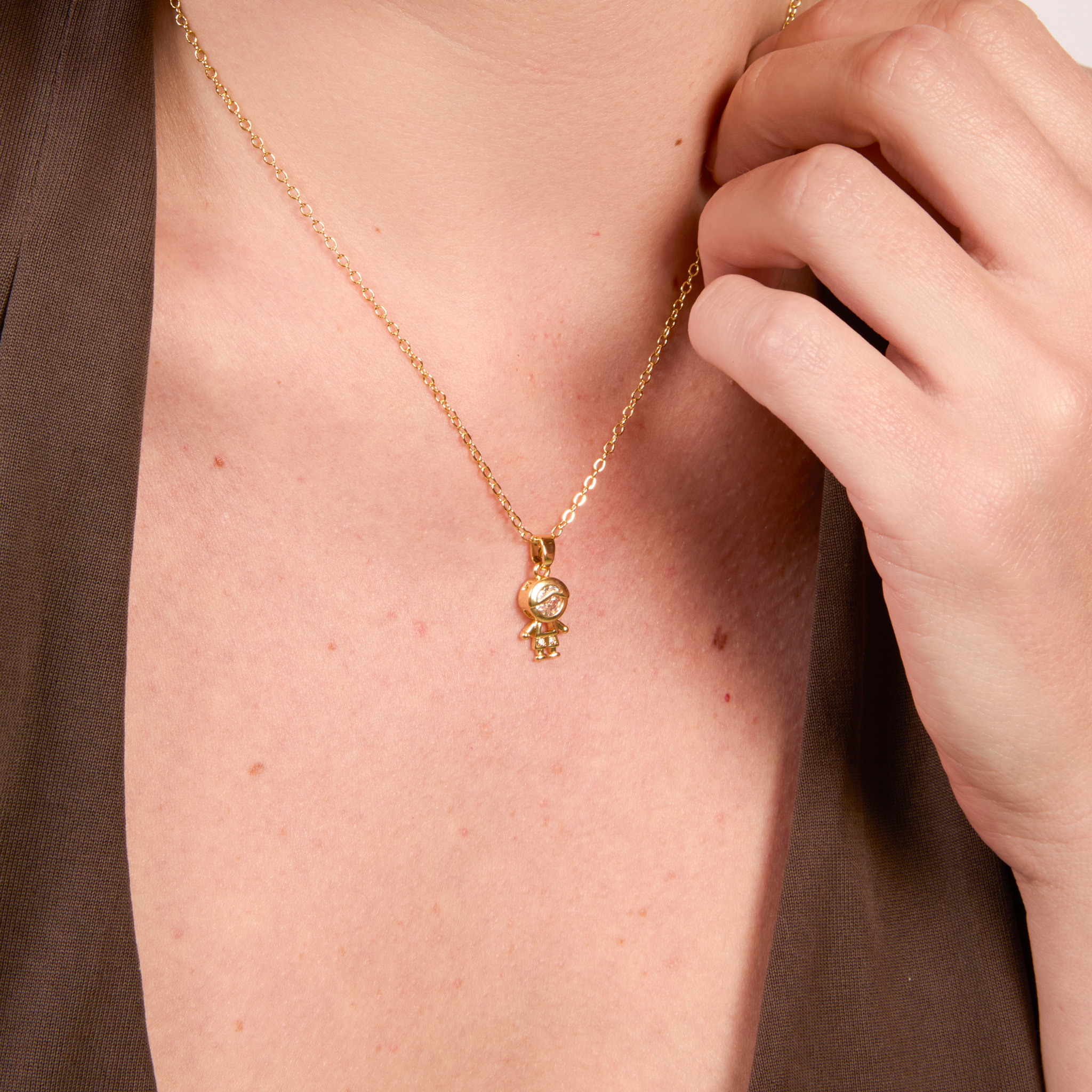 Collar Boy acabado oro amarillo 18k