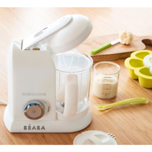 Mixeur Cuiseur Bébé BEABA Babycook solo white/silver