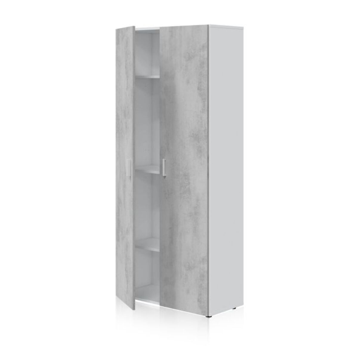 Armario Multi Useful 80 2 Puertas Blanco - Cemento