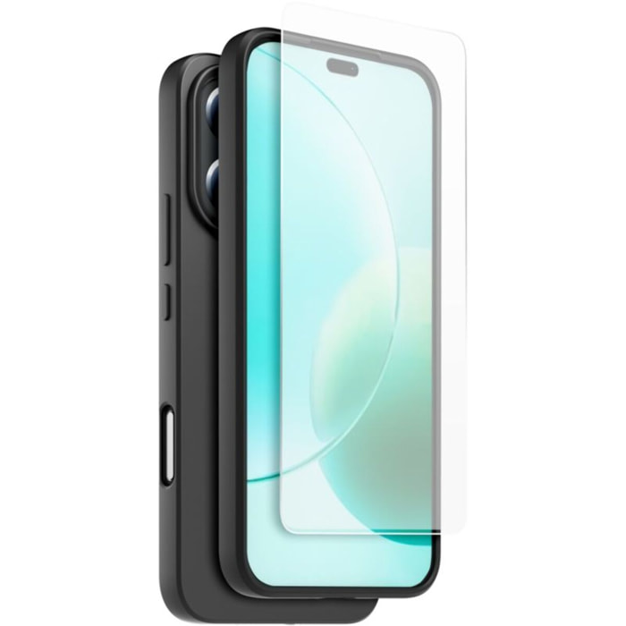 Coque CASR Honor 400 Lite coque Noir + verre trempé
