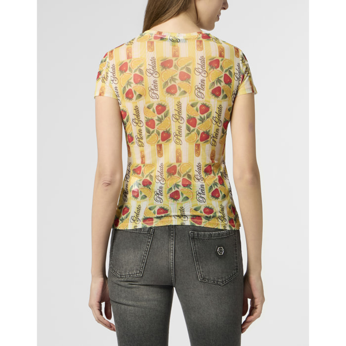 PHILIPP PLEIN Tulle Sexy Pure Fit T-Shirt Gelato