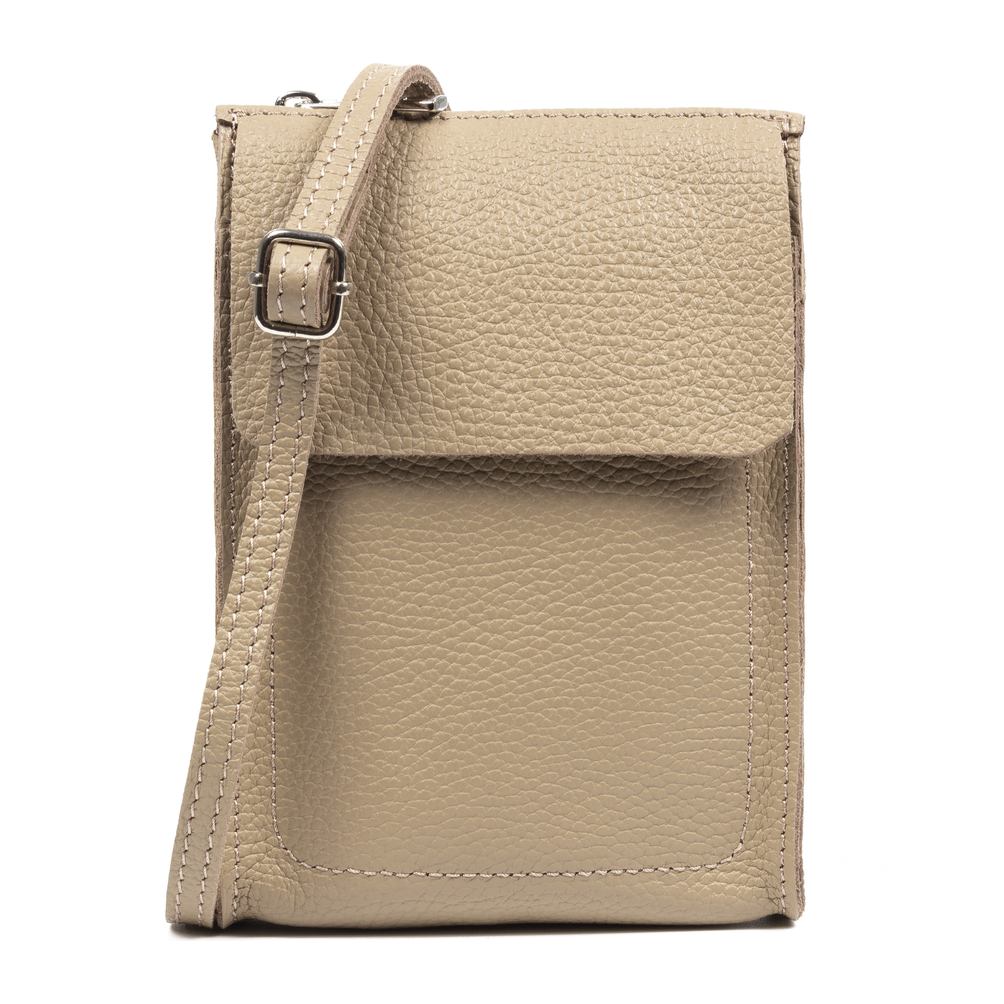 Albaretto Borsa a tracolla da donna in vera pelle finitura Dollaro