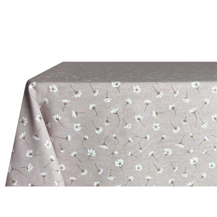 Tovaglia Cucina Resinata Idroleppelente Antimacchia Disegno Margheritine 140x240