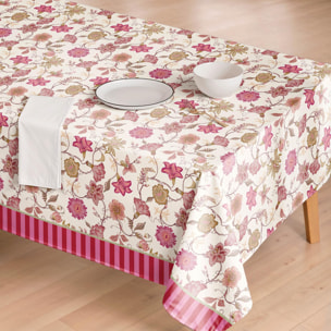 Nappe anti-taches DIANIA FUCHSIA - en 100 % coton