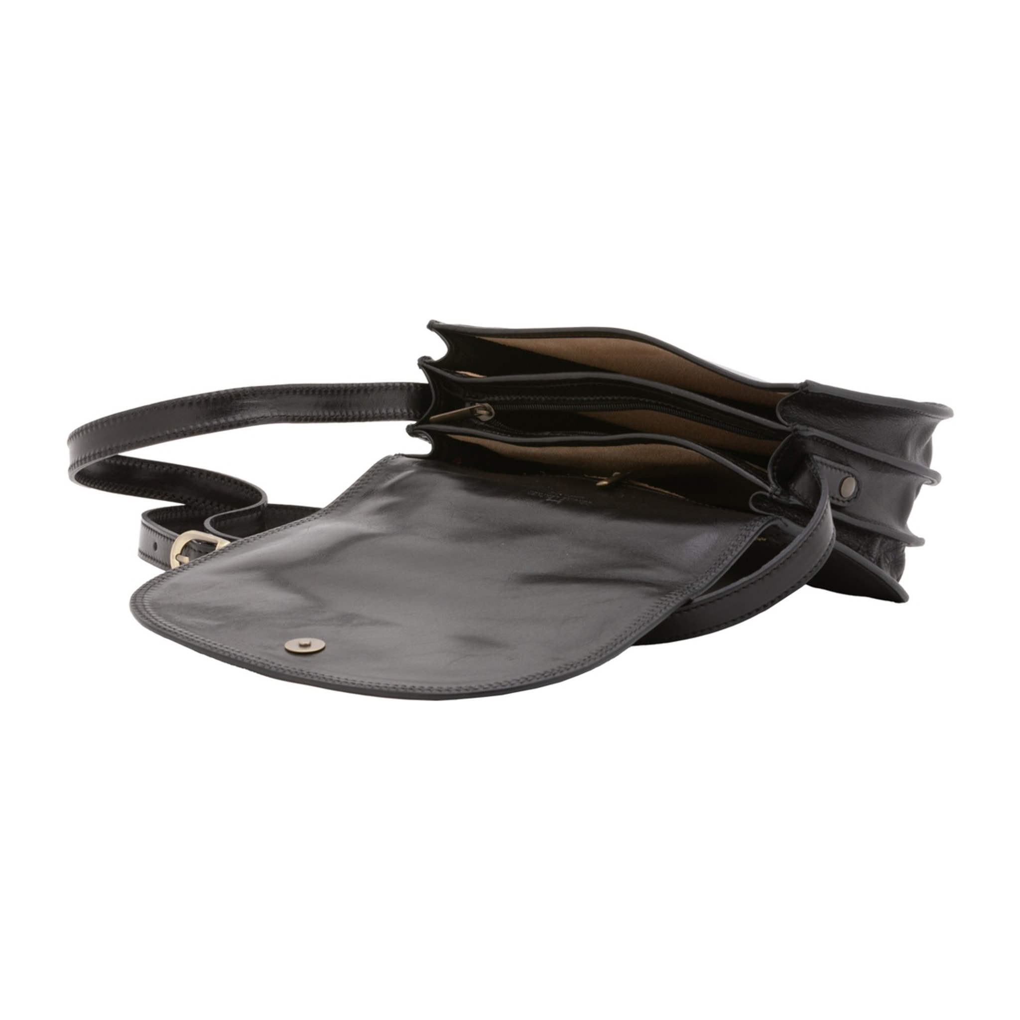 Borsa a tracolla da donna - Modello False - Vera pelle - 24.0 x 17.0 x 11.0 cm
