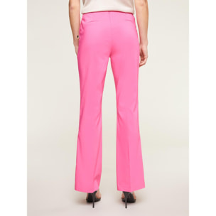 Motivi - Pantaloni flare con motivo laterale di bottoni - Fucsia