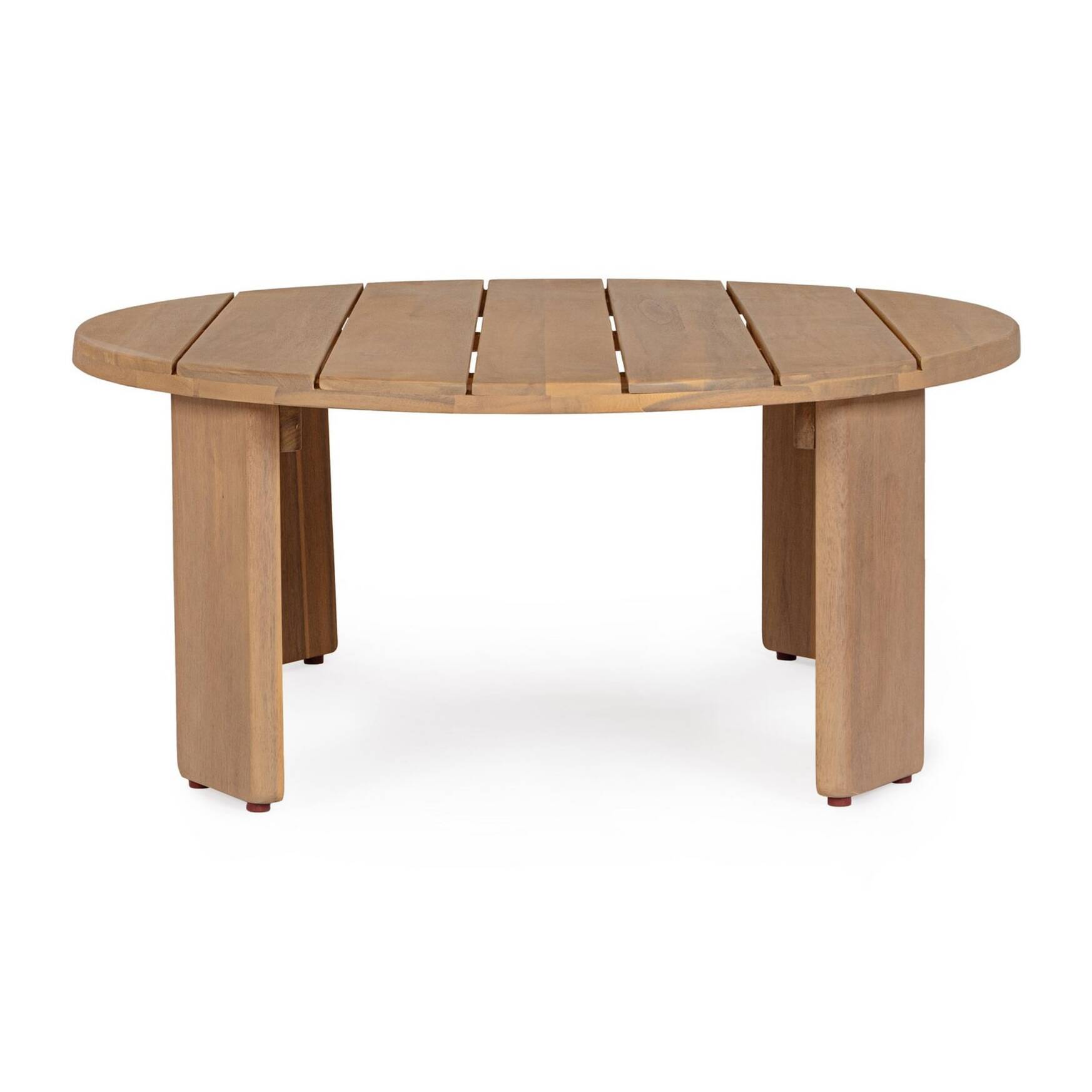 Tavolino ovale GIRONA in legno di acacia, 100×80 cm