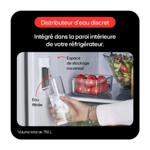 Réfrigérateur multi portes LG GMZ765SBHJ INSTAVIEW