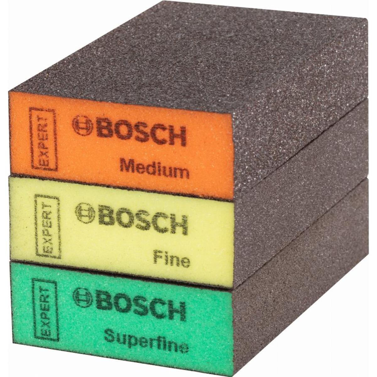 Eponges abrasive BOSCH Expert Standard S471 - 3 pièces - 69 X 97 X 26 MM - 2608901175