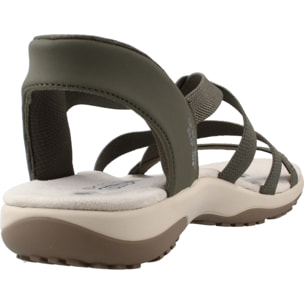 Sandalias Mujer Reggae Slim Stretch Flex Verde