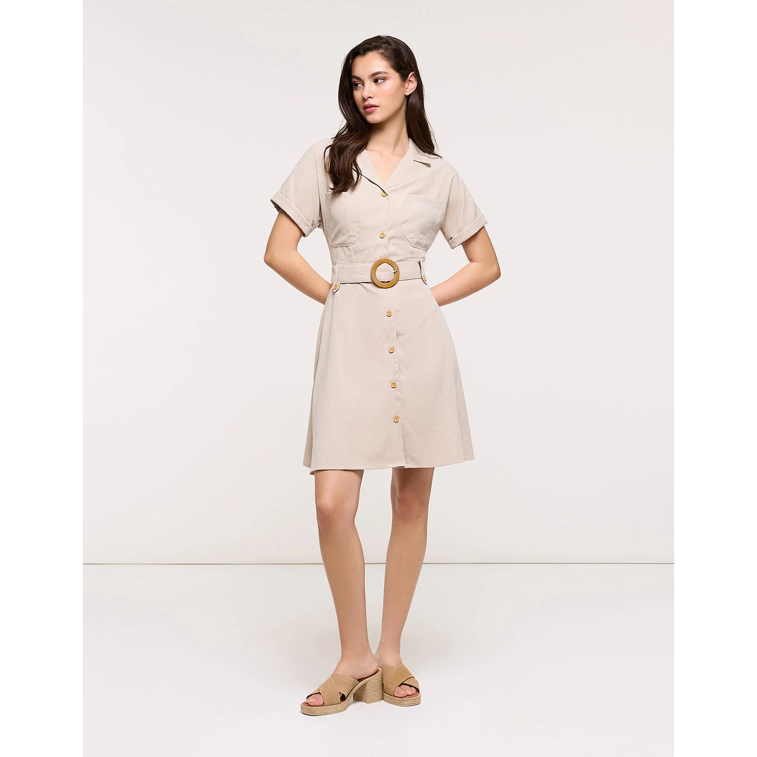 Vestido Corto Beige - Ilice II