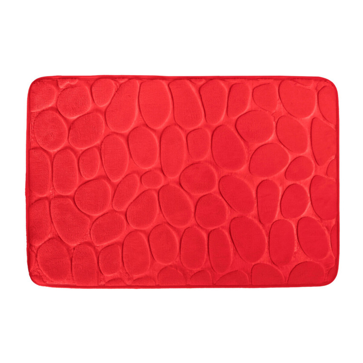 Tapis de bain Microfibre PEBBLE Rouge MSV